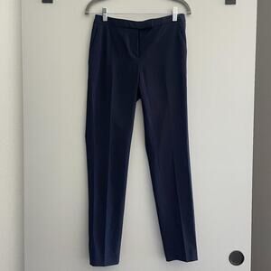 Navy Blue Low Waist Formal Pants